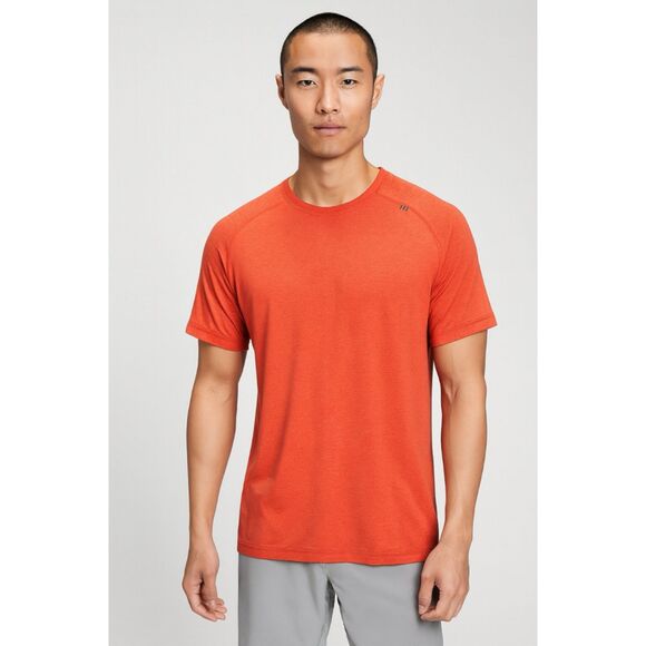 Lululemon Metal Vent Tech 2.0 Seamless Short Sleeve XXL Orange Training Shirt - Picture 2 of 6